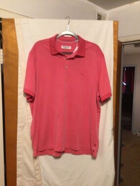 Tommy Bahama Coastal crest Polo Pink Ruffle Polo SZ XL/TG NWT